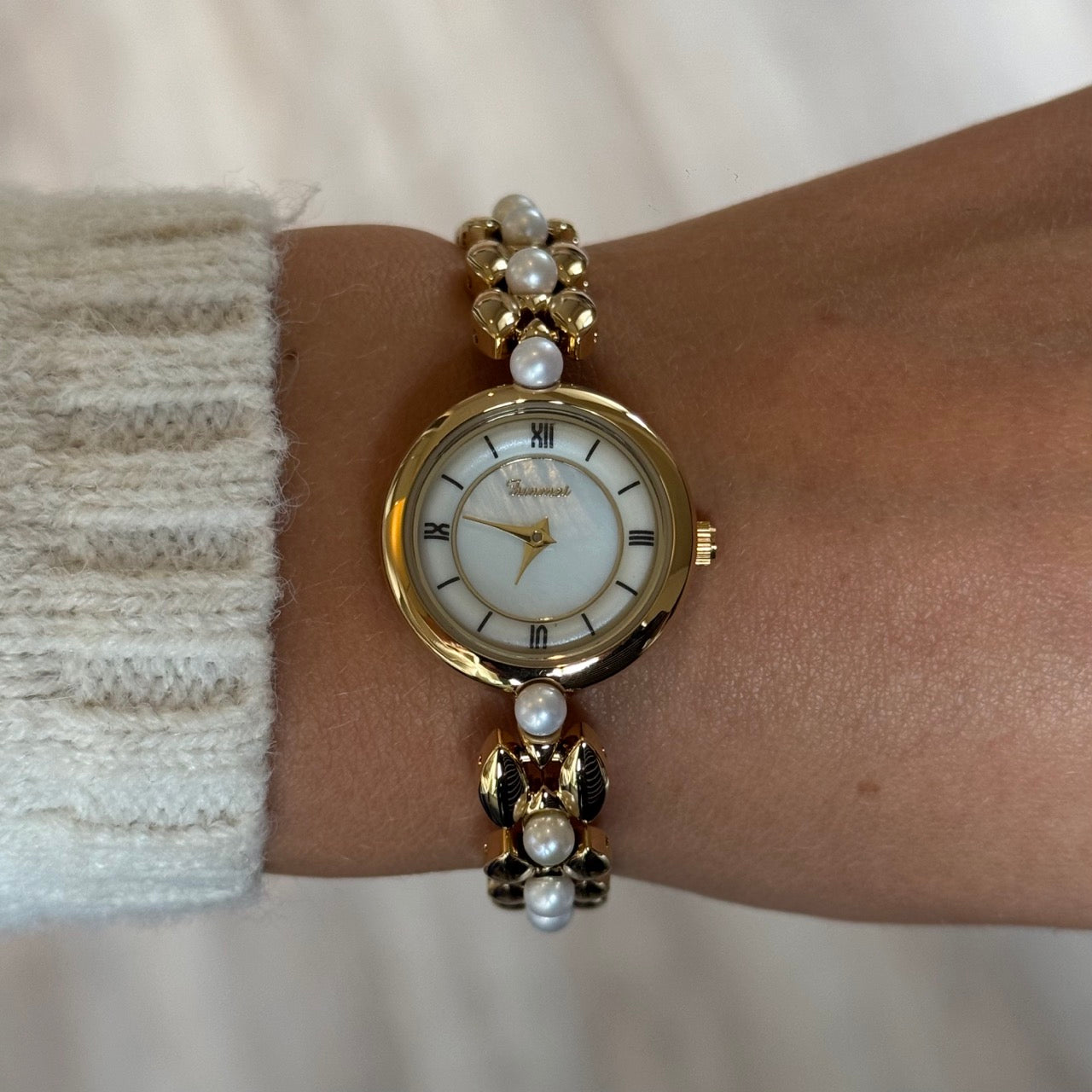 Sophia Watch | Pearl Gold