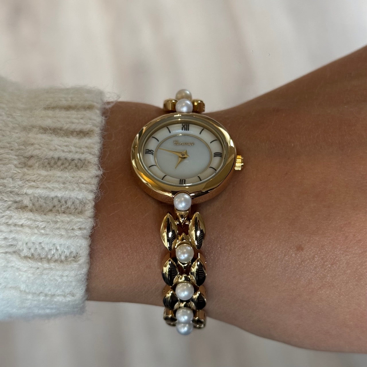 Sophia Watch | Pearl Gold