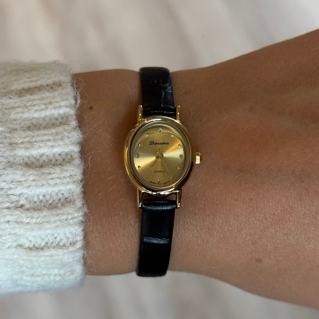 Isabella Watch | Leather Gold