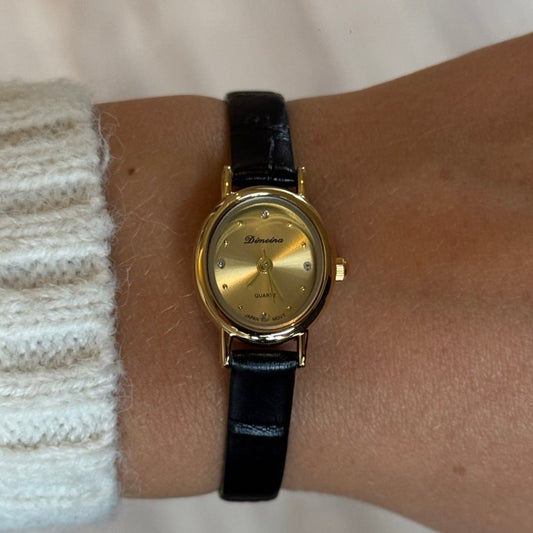 Isabella Watch | Leather Gold