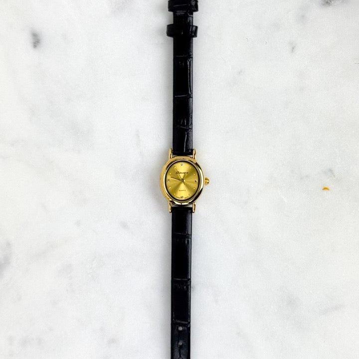 Isabella Watch | Leather Gold